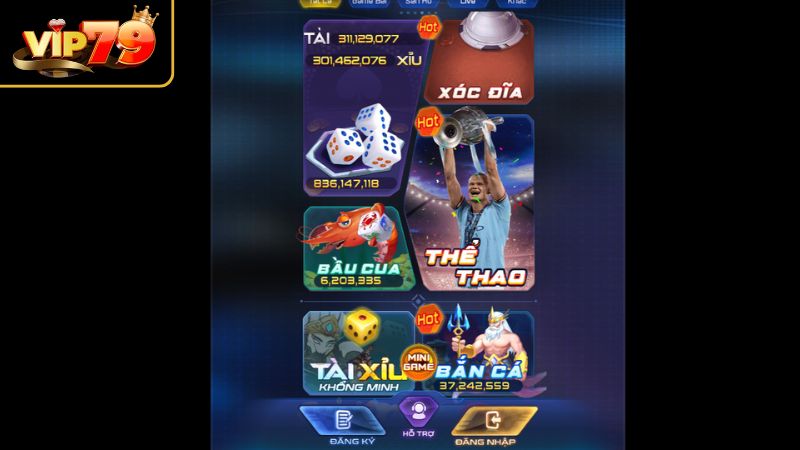 Vip79 tự hào sở hữu một kho game phong phú, độc nhất